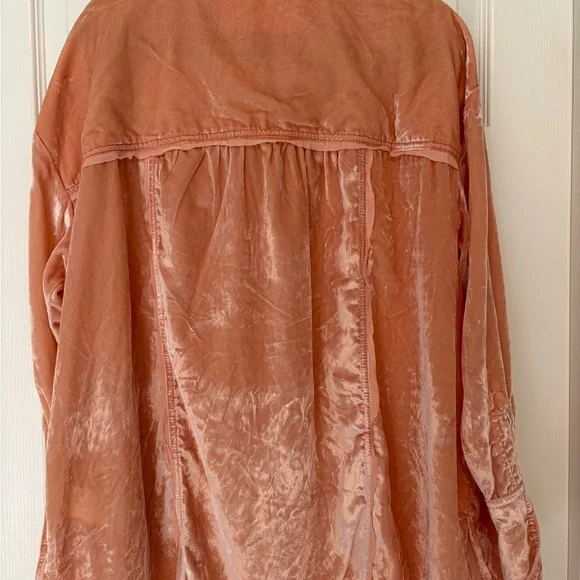 NWT Free People Marianne Velvet Shirt - Picture 9 of 10
